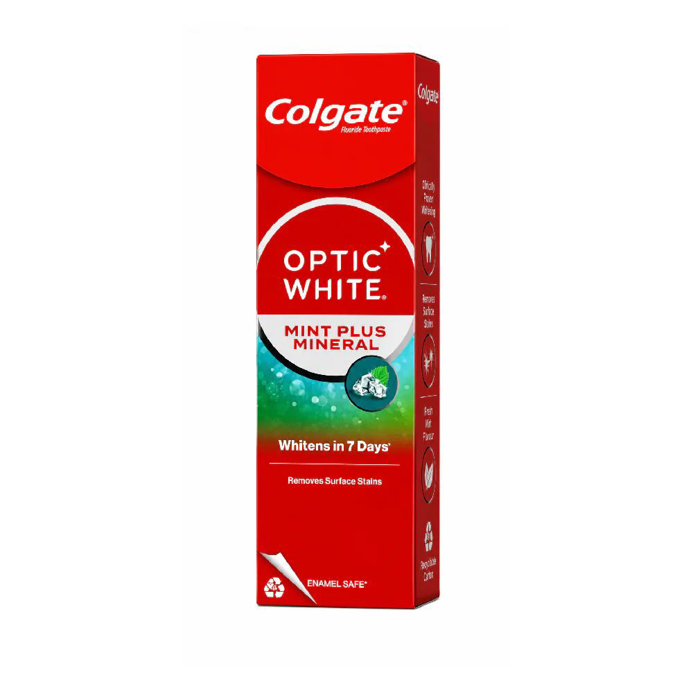 Picture of Colgate Optic White Mint Plus Mineral Toothpaste 100gm