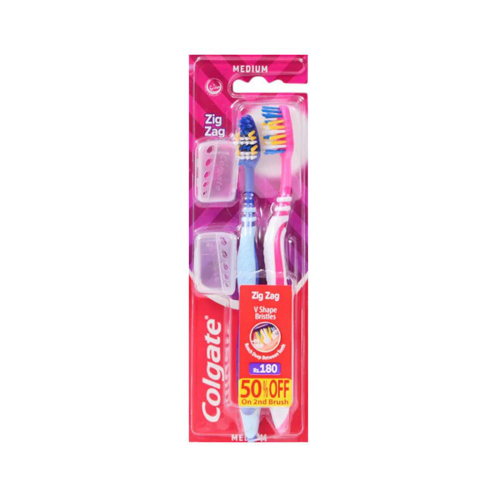 Picture of Colgate Zigzag Twin Pack Toothbrush