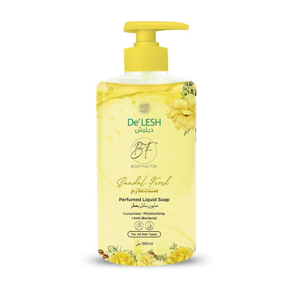 Picture of De'lesh Sandal Fresh Perfumed Liquid Soap 250ml