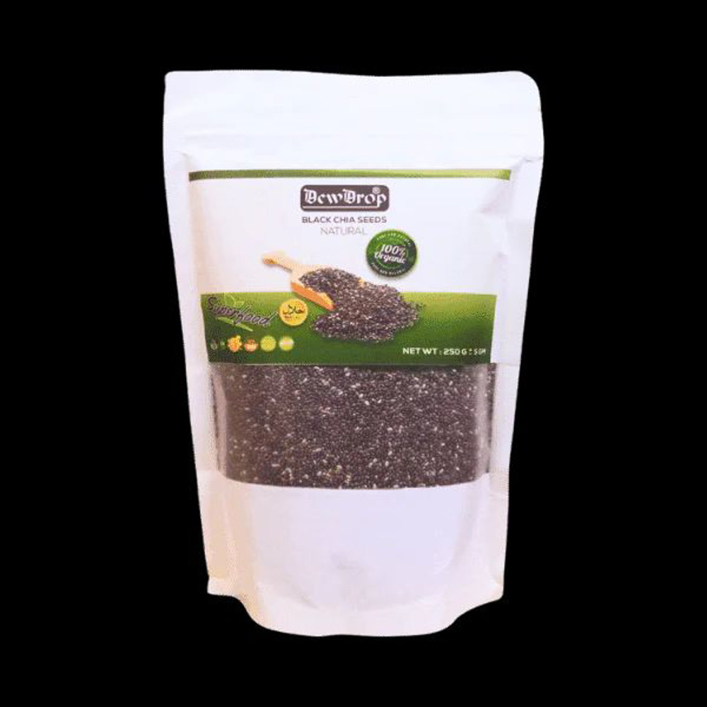 Picture of Dewdrop Black Chia Seeds Natural 250gm