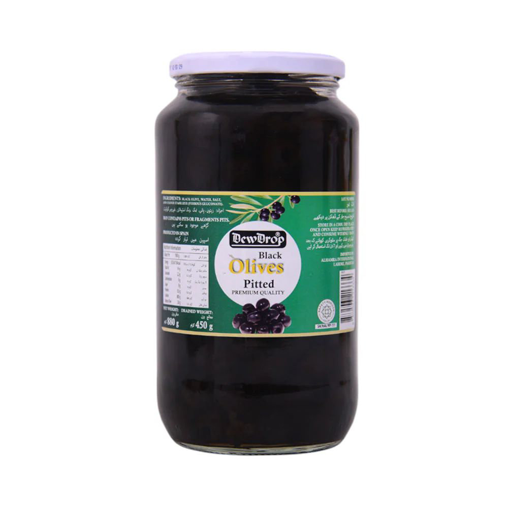 Picture of Dewdrop Black Olive Pitted 880gm