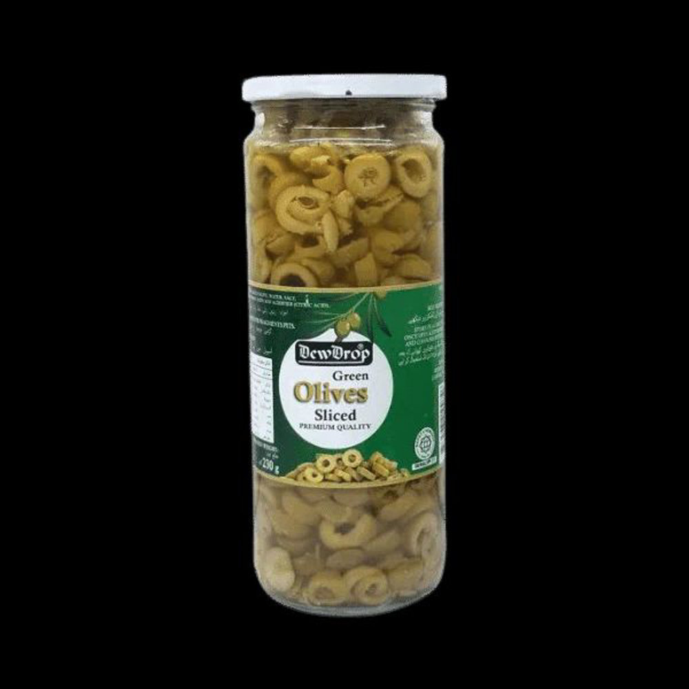 Picture of Dewdrop Green Olives Whole 450gm
