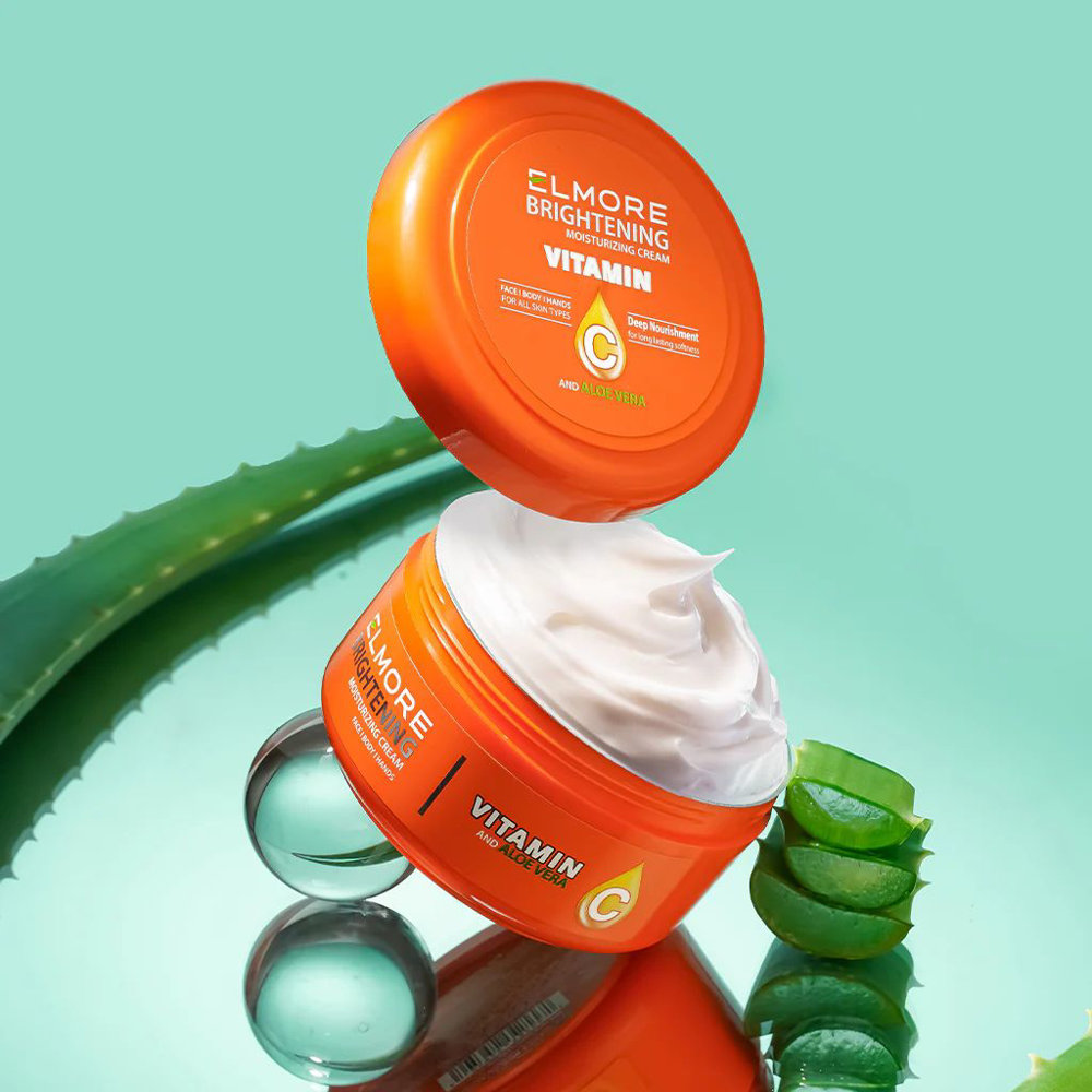 Picture of Elmore Brightening Moisturizing Cream Vitamin C & Aloe Vera 200ml