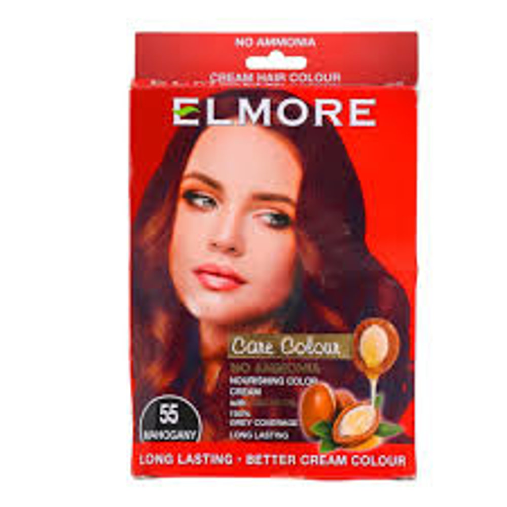 Picture of Elmore Permanent Cream Hair Color Mahogany 55