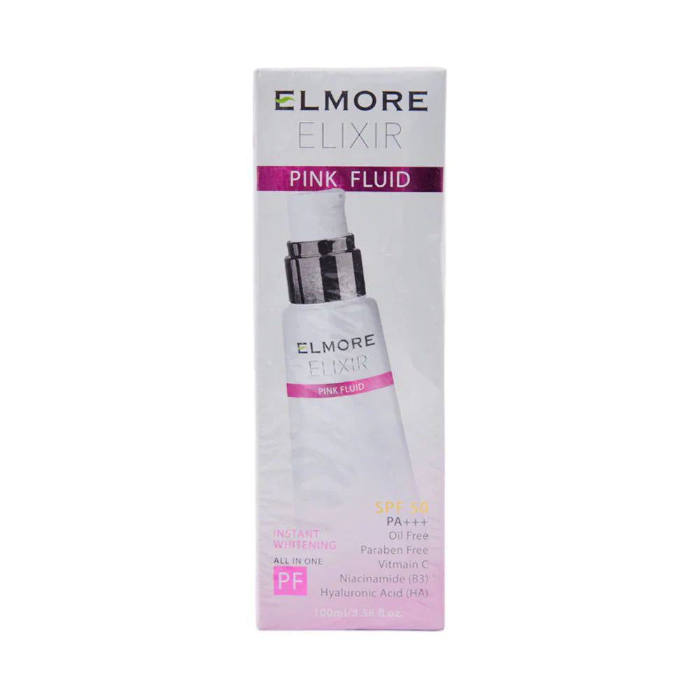 Picture of Elmore Pink Fluid Instant Glow Spf-50 Convenient Pump Tube 100ml