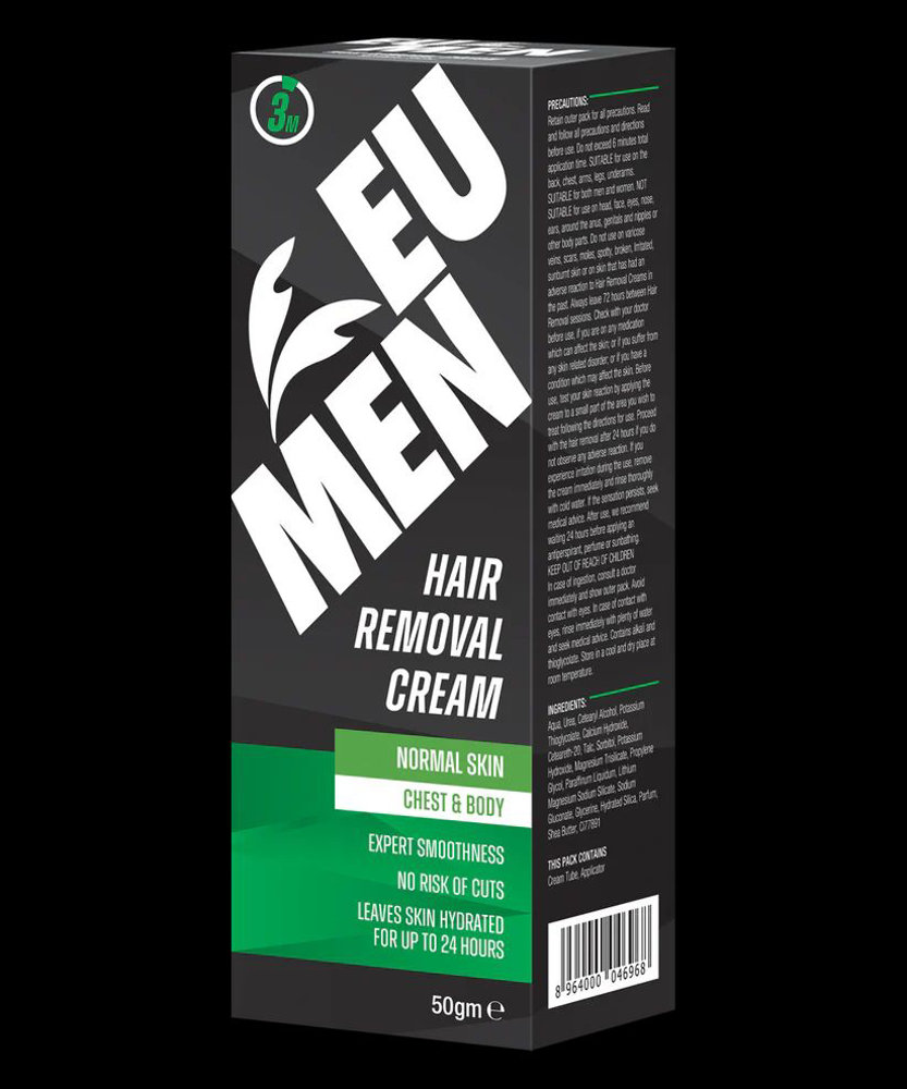 Picture of Eu Men Hair Removal Cream For Normal Skin Chest & Body 50gm