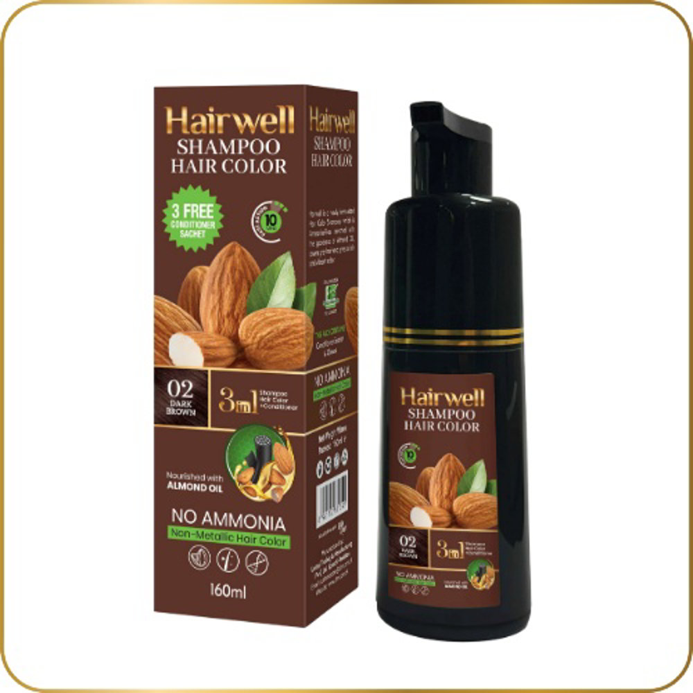 Picture of Kalakola Hair Well Shampoo Hair Color Dark Brown 02 160ml