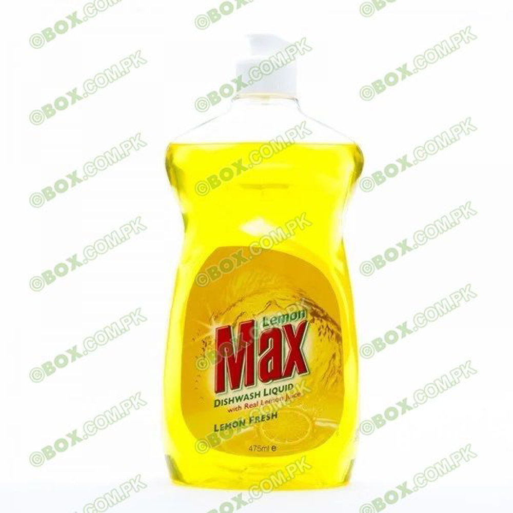 Picture of Lemon Max Dishwash Liquid Lemon Fresh 475ml