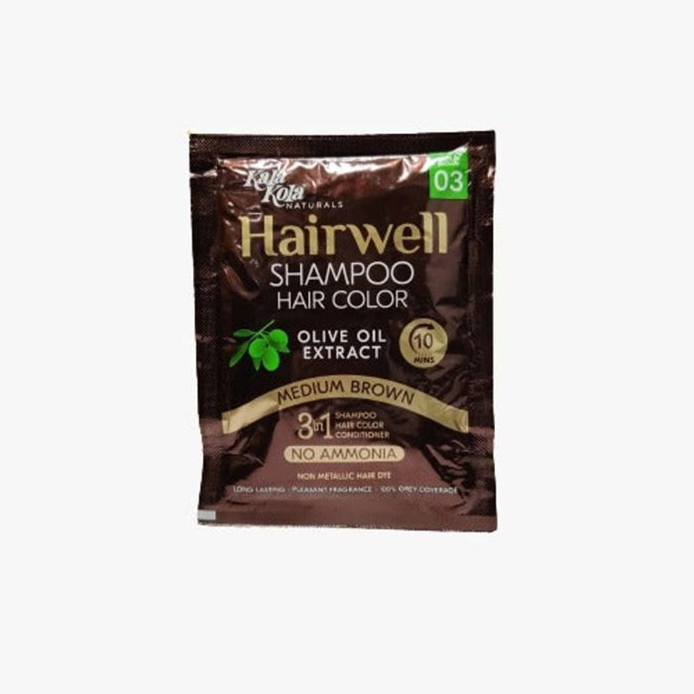 Picture of Kalakola Hair Well Shampoo Hair Color Medium Brown 03 25ml