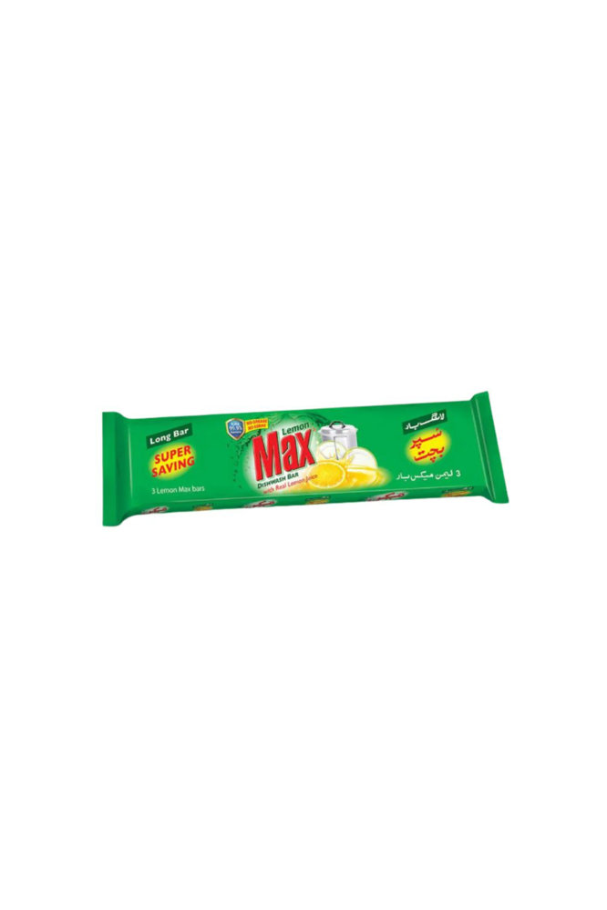 Picture of Lemon Max Dishwash Long Bar With Lemon Juice 265gm