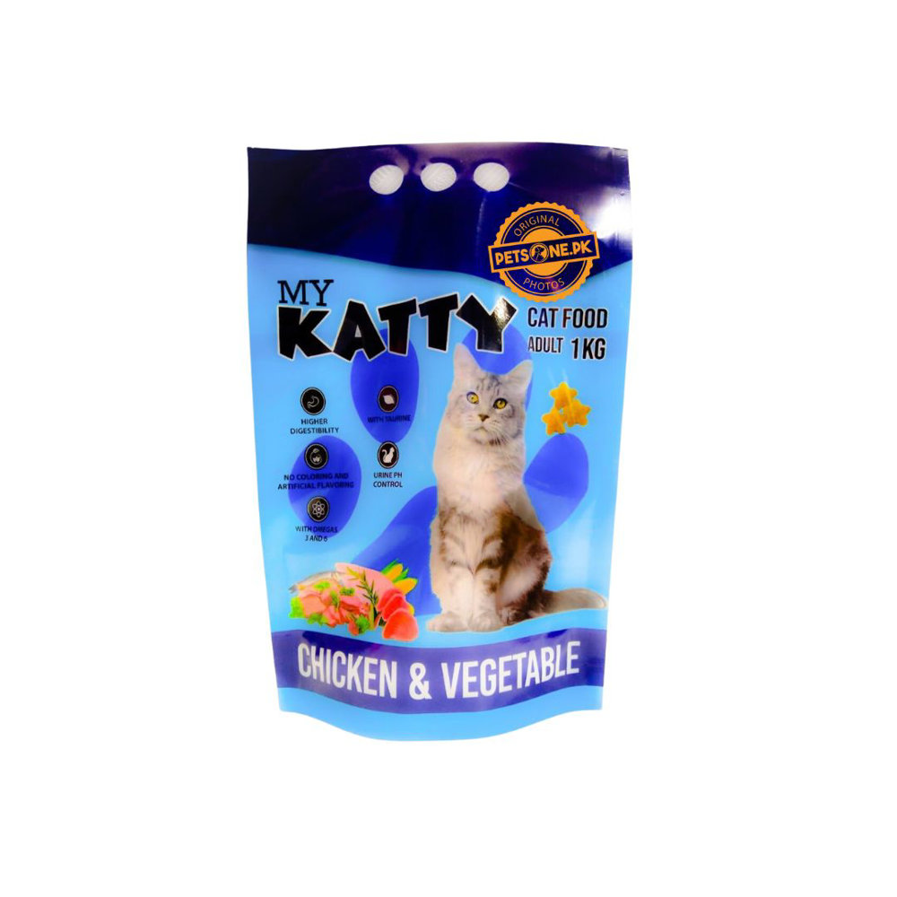 Picture of My Katty Chicken & Vegetable Cat Food 1kg