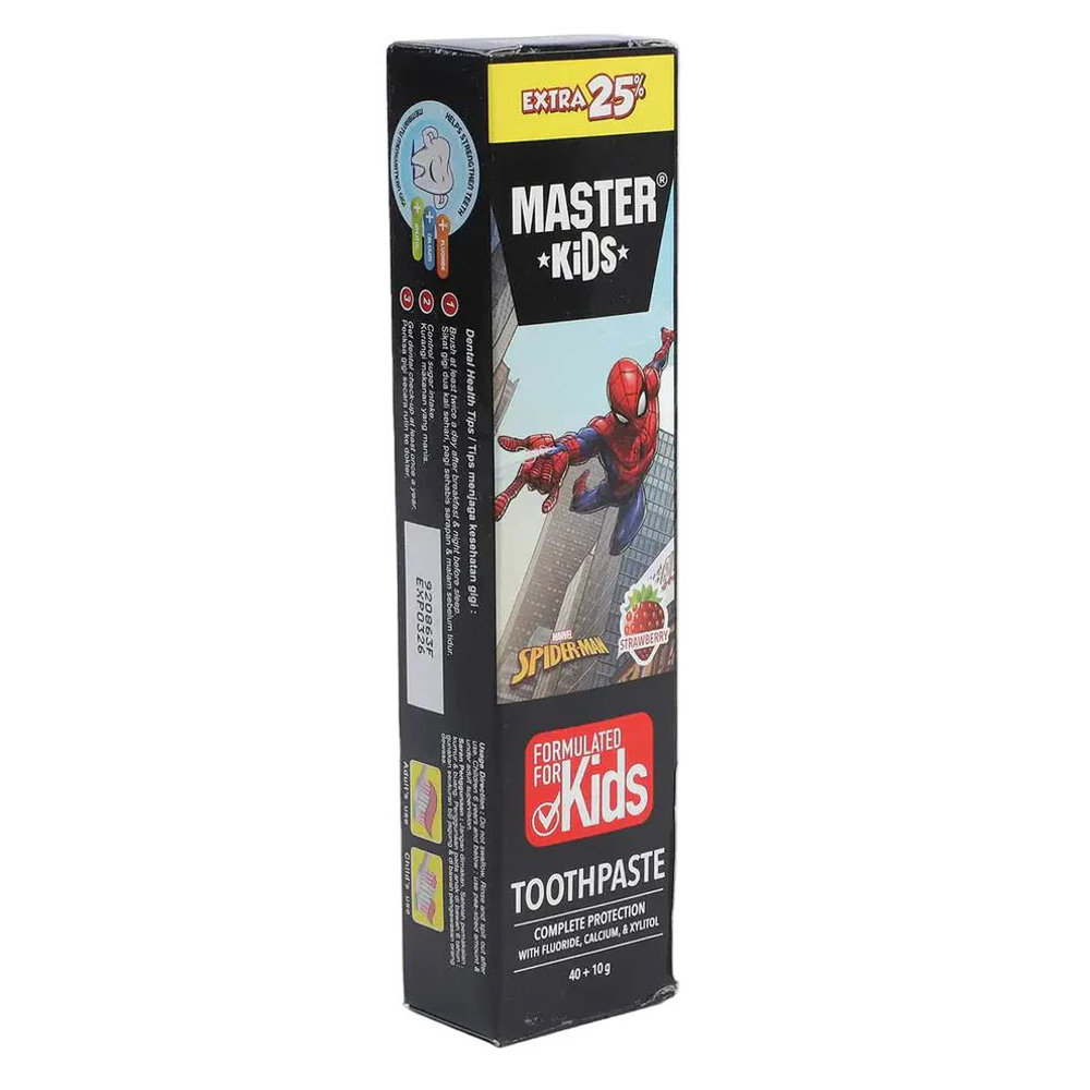 Picture of Master Kids Spiderman Toothpaste 40+10g