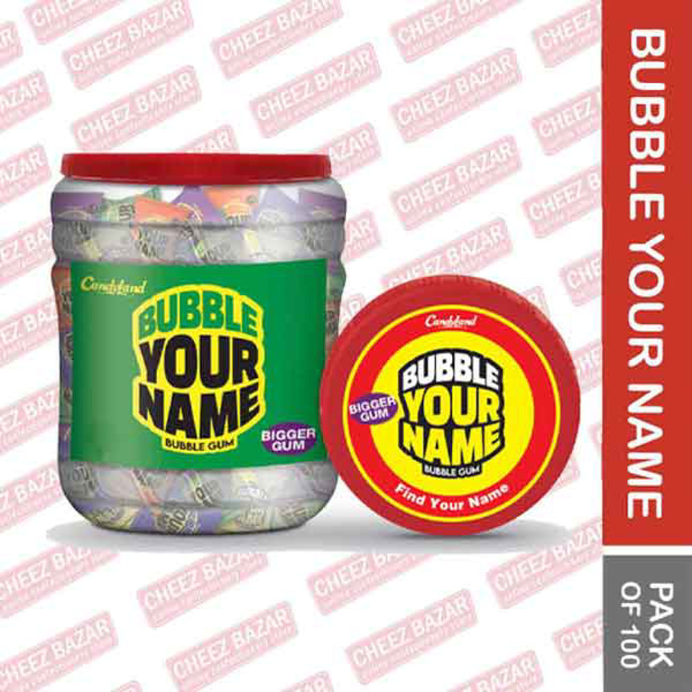 Picture of Candyland Bubble Your Name Bubble Gum180 Gm
