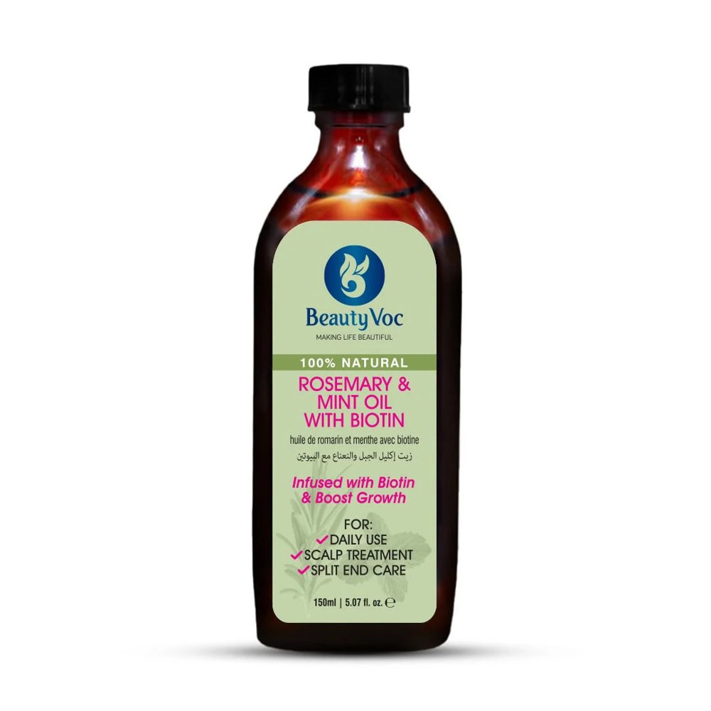 Picture of Beauty Voc Rosemary & Mint Biotin Natural Hair Oil 150ml