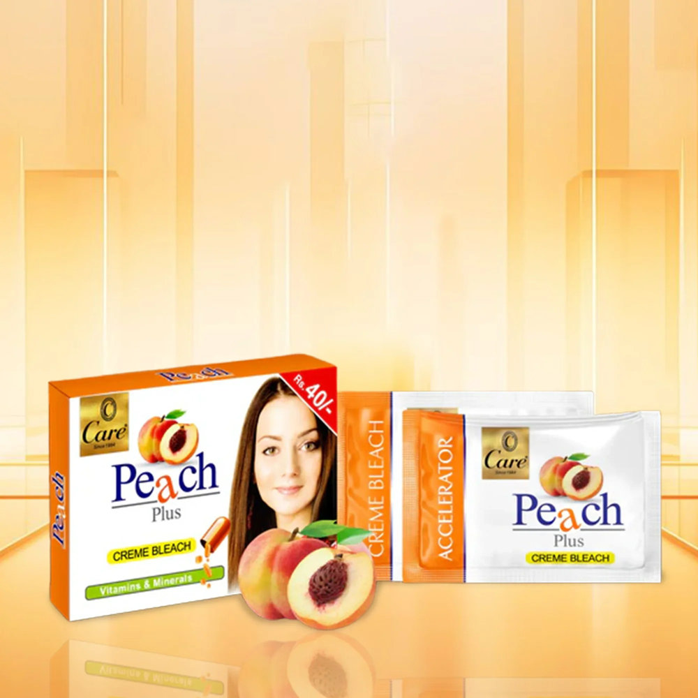 Picture of Care Peach Plus Cream Bleach Vitamins And Mineral 100ml