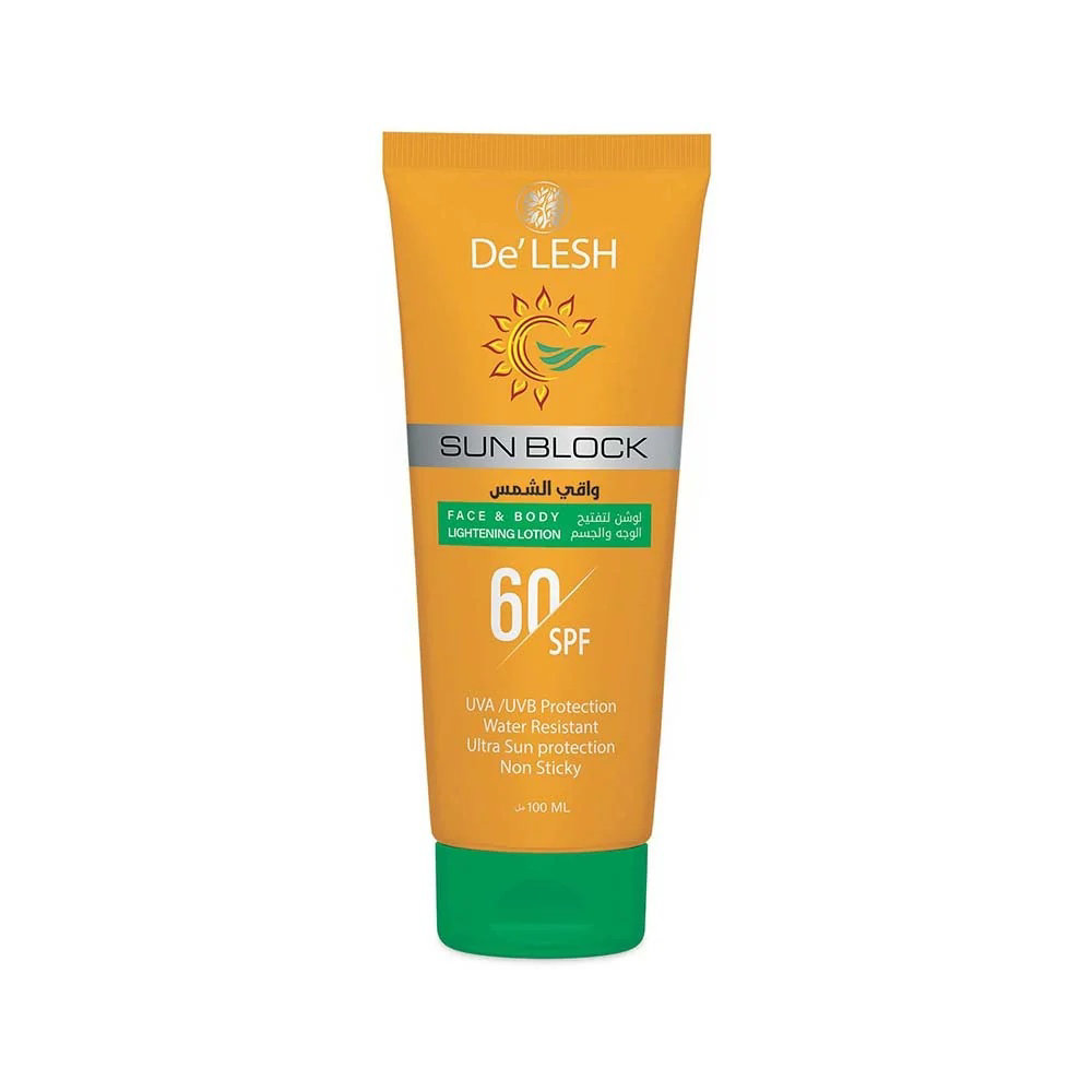 Picture of De'lesh 60/spf Sunblock 100ml