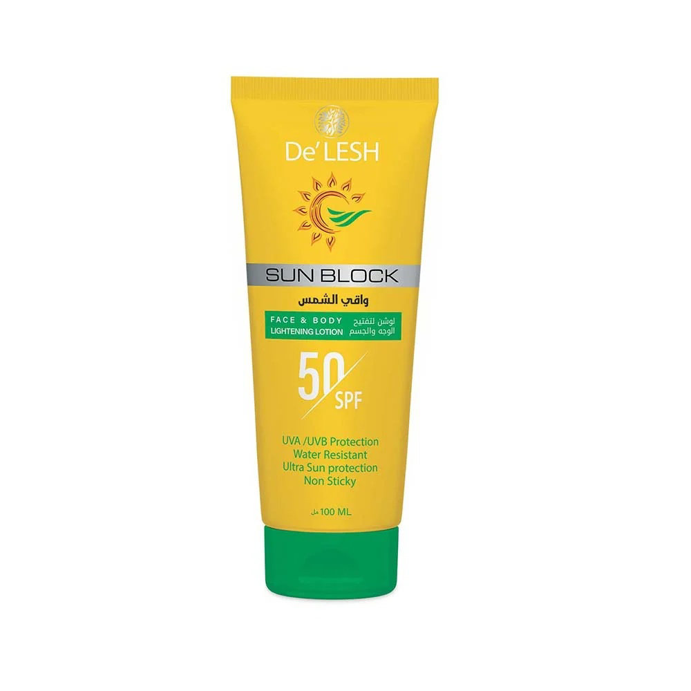 Picture of De'lesh 50/spf Sunblock 100ml
