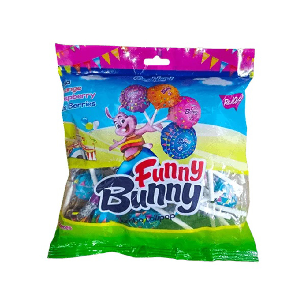 Picture of Candyland Funny Bunny Various Flavors Jumbo Lollipop 900 Gm