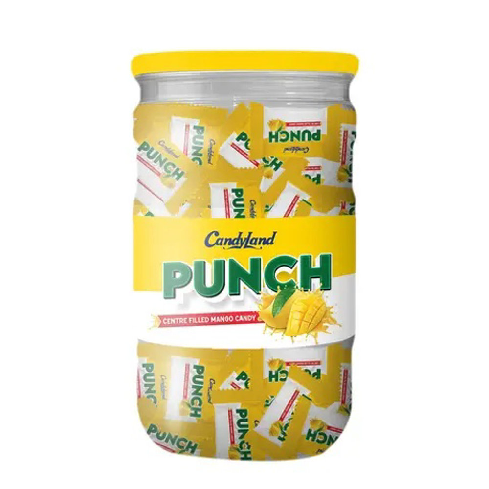 Picture of Candyland Punch Centre Filled Mango Candy Jar 50 Pieces 237 Gm