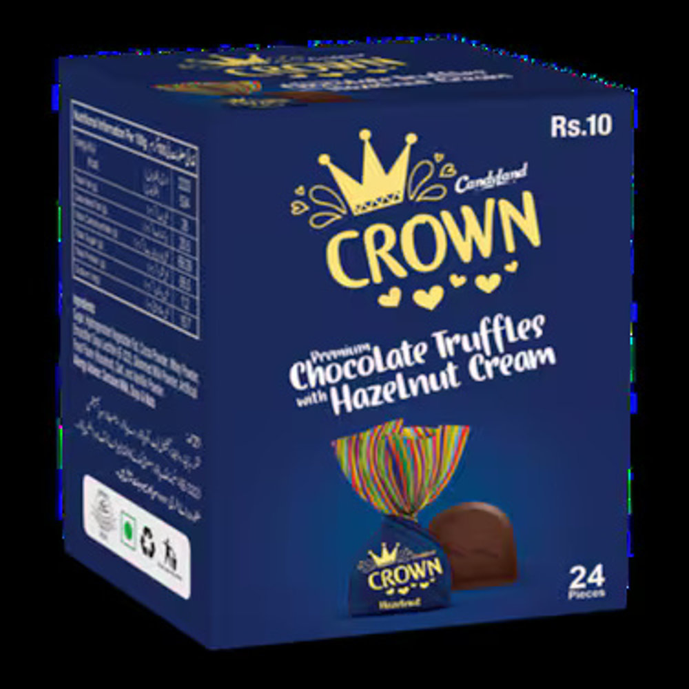 Picture of Candyland Crown Premium Chocolate Truffles With Hazelnut Cream 180 Gm