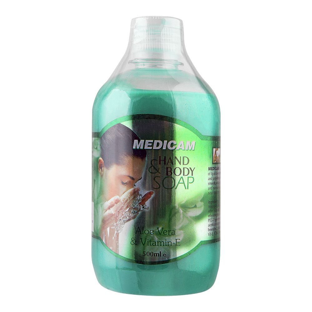 Picture of Medicam Aloe Vera Vitamin E Hand And Body Soap 500ml