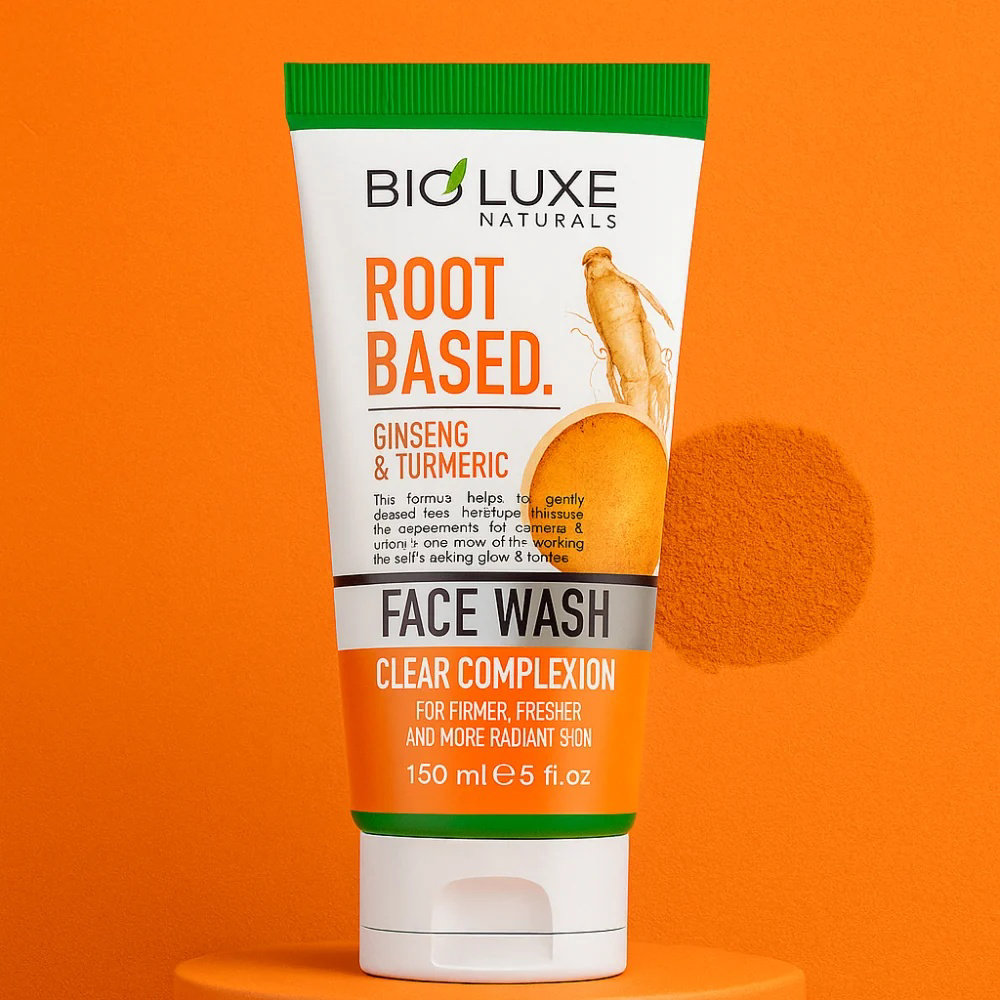 Picture of Bioluxe Natural Root Based Ginseng & Turmeric Face Wash 150ml