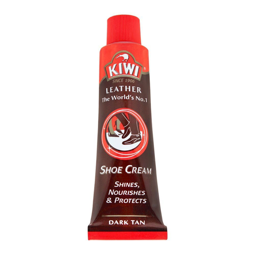 Picture of Kiwi Leather Dark Tan Shoe Cream 45ml