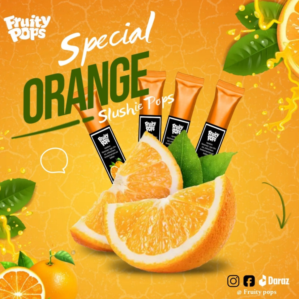 Picture of Fruity Zone Juicy Orange Lollipop