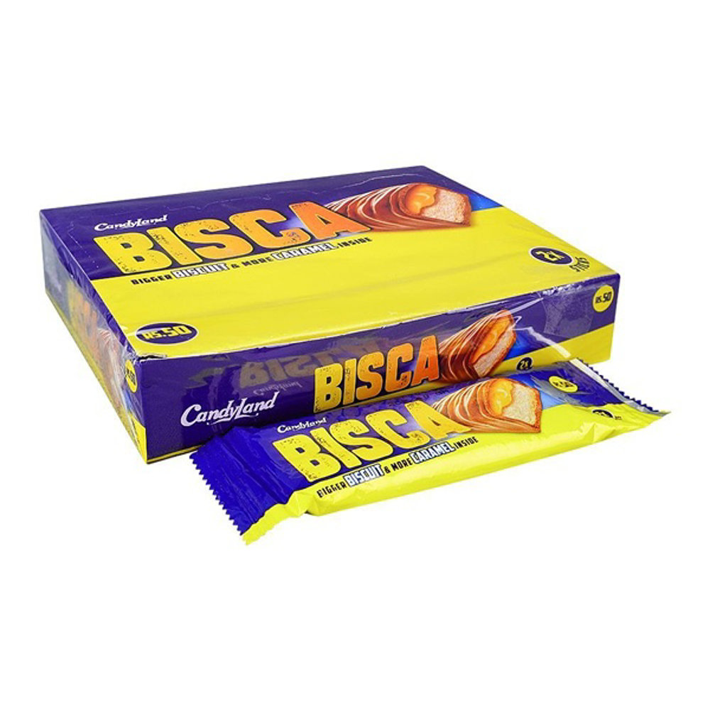 Picture of Candyland Bisca Biscuit & Caramel Chocolate 17gm