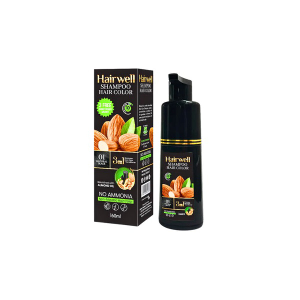 Picture of Kalakola Hair Well Shampoo Hair Color Natural Black 01 160ml