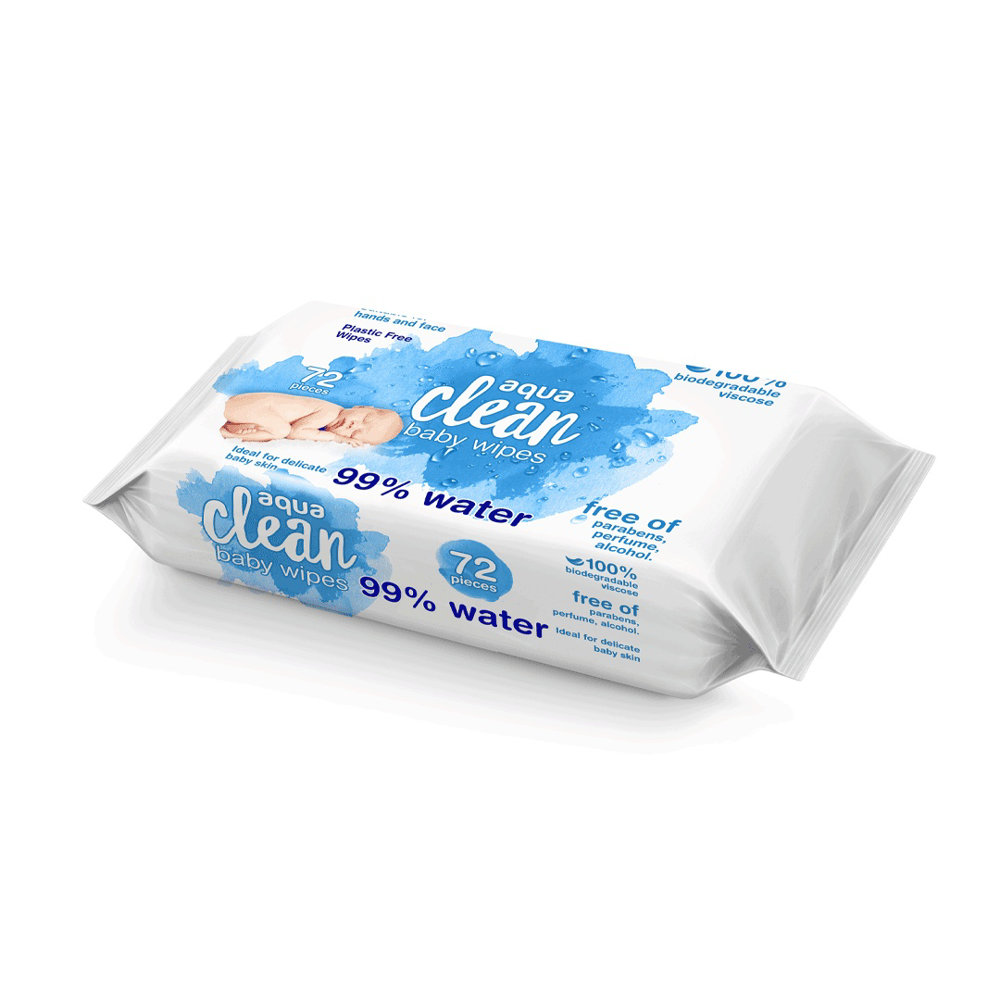 Picture of Aqua Clean Baby Wipes 72pcs