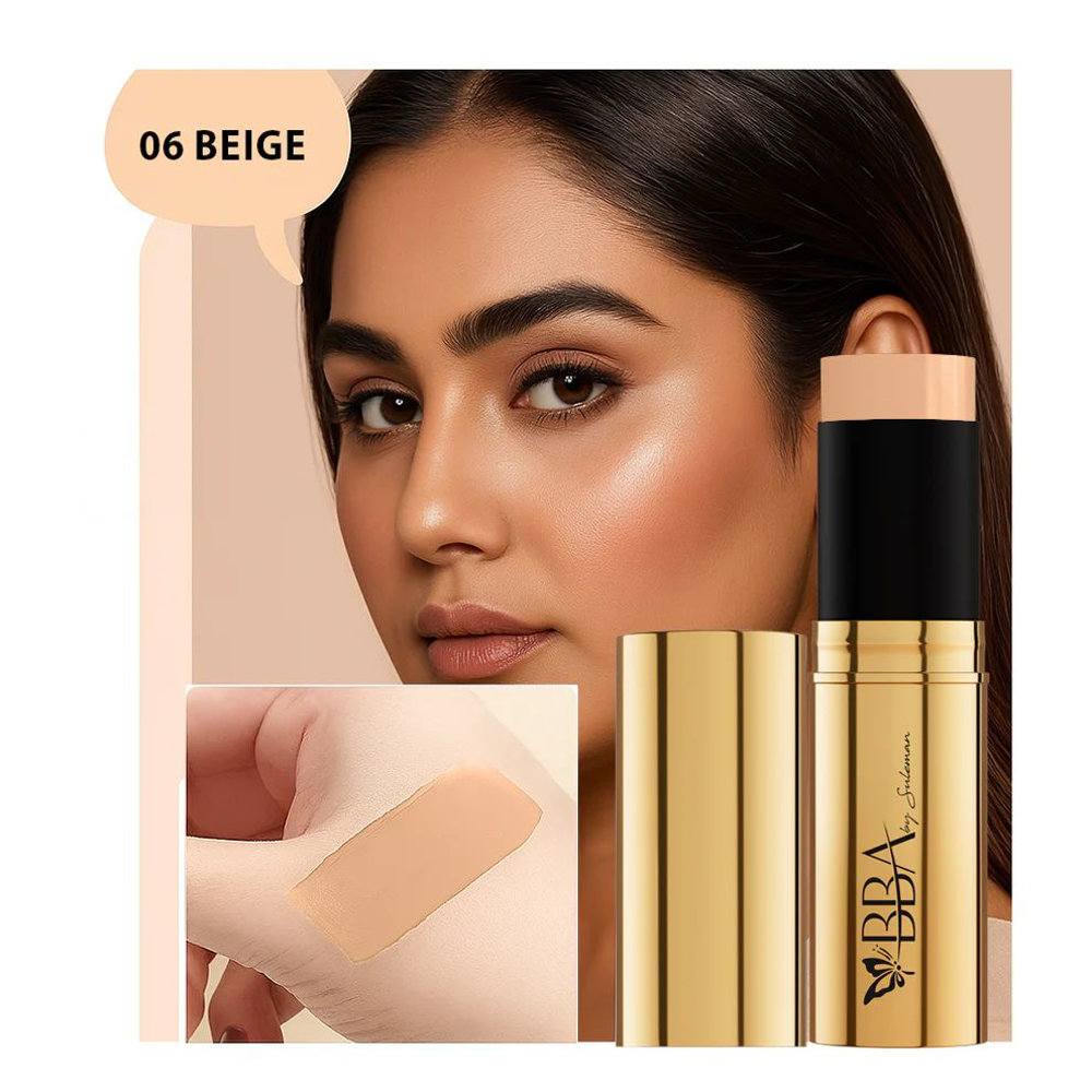 Picture of Bba 24k Gold & Rose Stick Foundation Beige 06 14gm