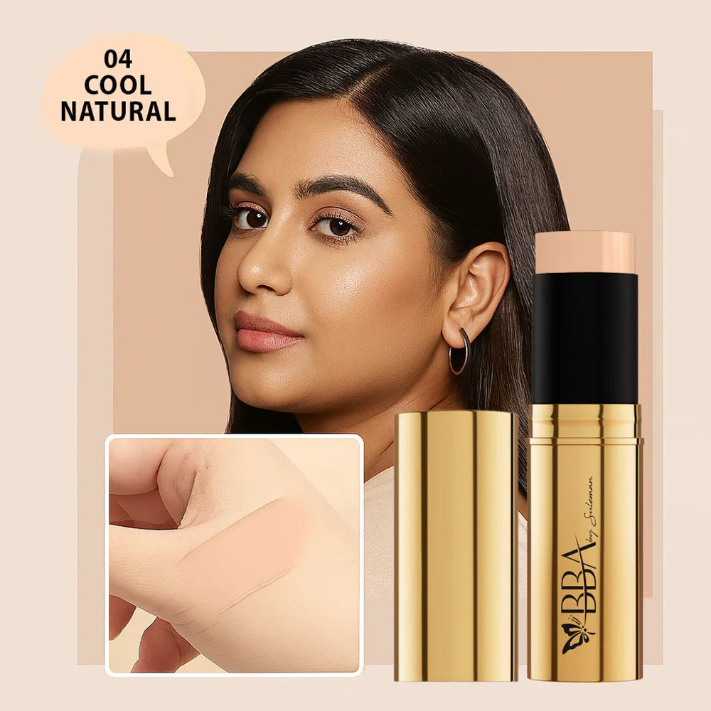 Picture of Bba 24k Gold & Rose Stick Foundation Cool Natural 04 14gm
