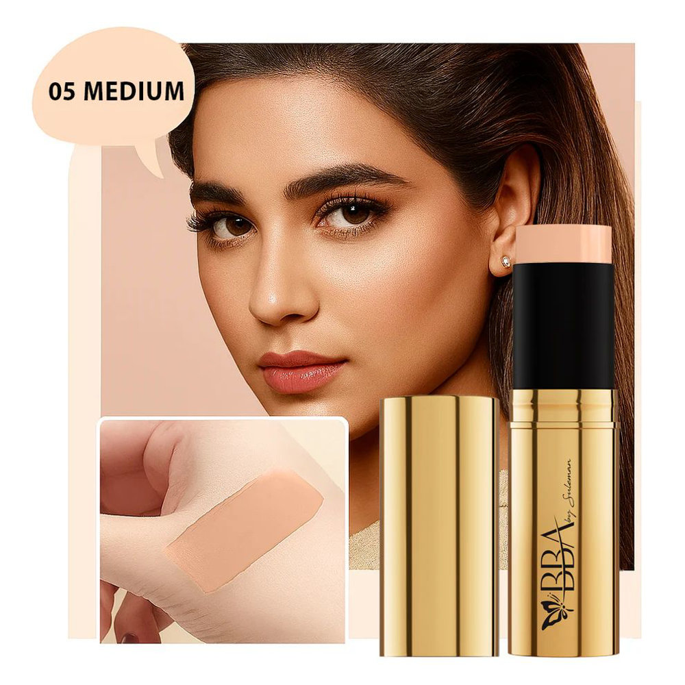 Picture of Bba 24k Gold & Rose Stick Foundation Medium 05 14gm