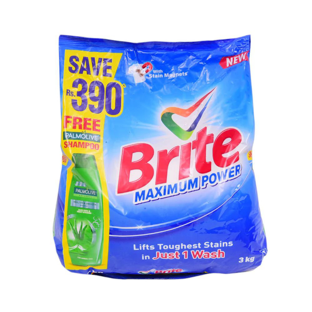 Picture of Brite Washing Powder Maximum Power 3kg Promo