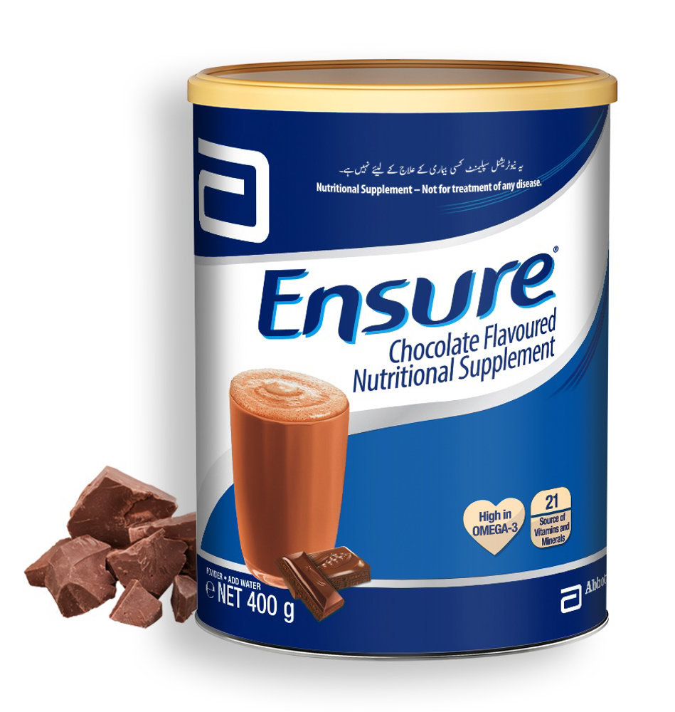 Picture of Ensure Chocolate Flavored 400 Gm