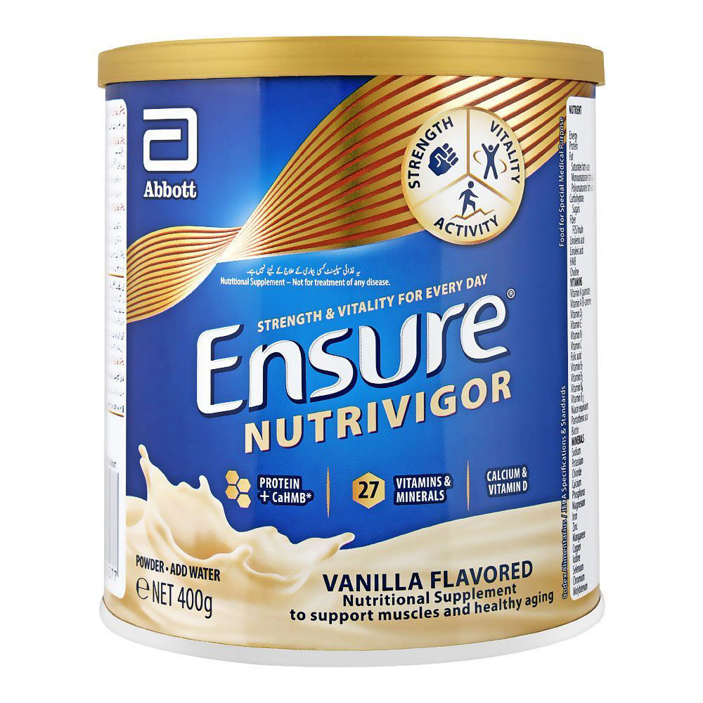 Picture of Ensure Nutrivigor Vanilla Flavored 400 Gm