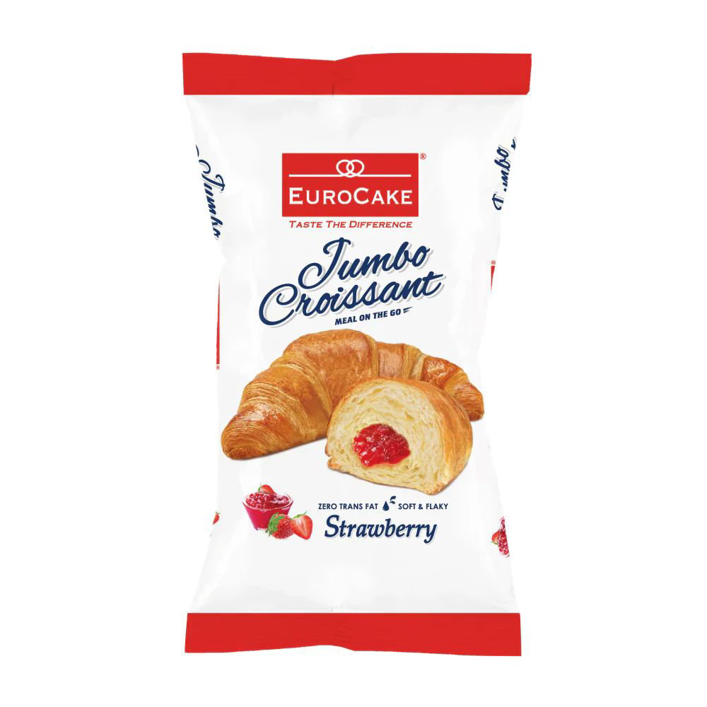 Picture of Euro Bake Strawberry Jumbo Croissant 40gm