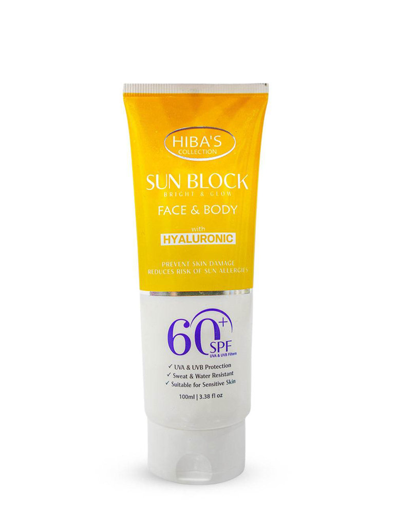 Picture of Hiba's Bright And Glow Sun Block Spf 60 100ml