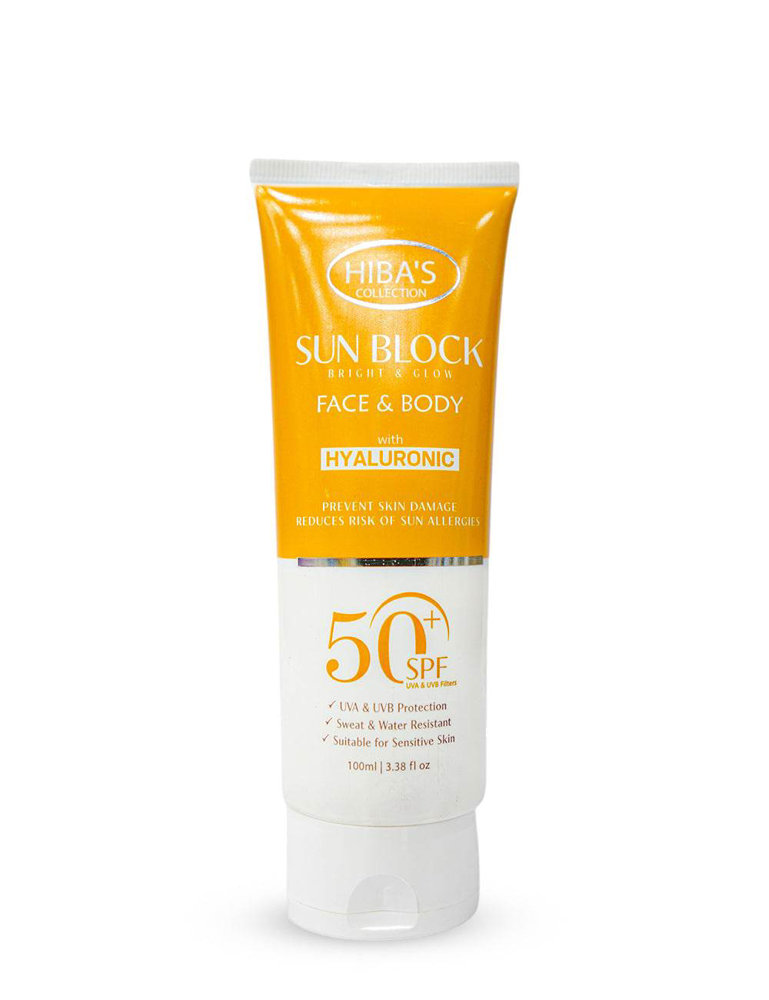 Picture of Hiba's Brightening Lotion Sun Block Spf 50 100ml