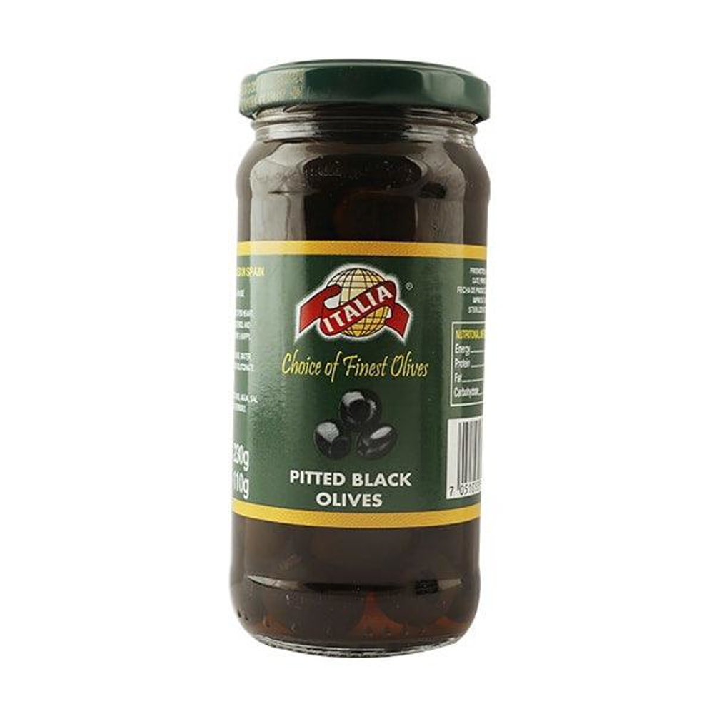 Picture of Italia Pitted Black Olives 430gm