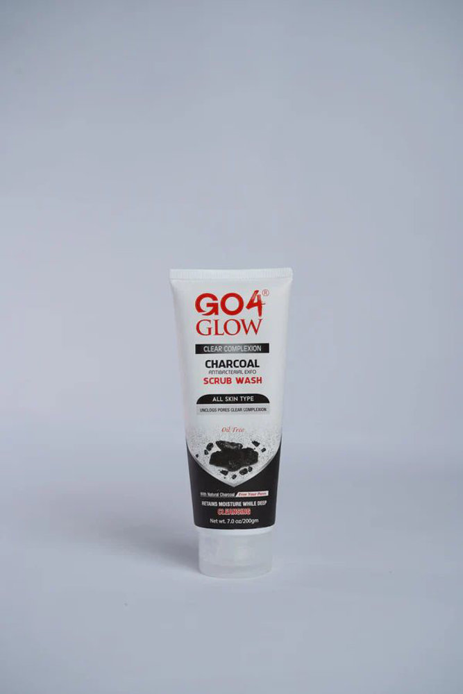 Picture of Go4 Glow Charcoal Antibacterial Exfo Scrub Wash 200 Gm