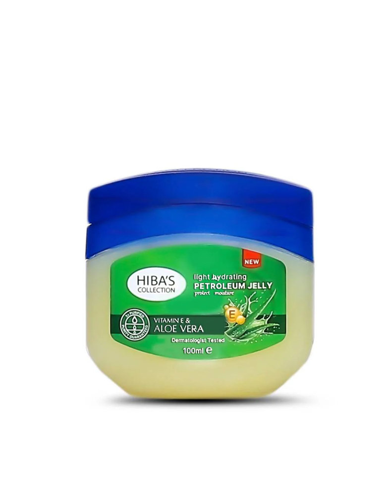 Picture of Hiba's Light Petroleum Jelly Vitamin E & Aloe Vera 100ml