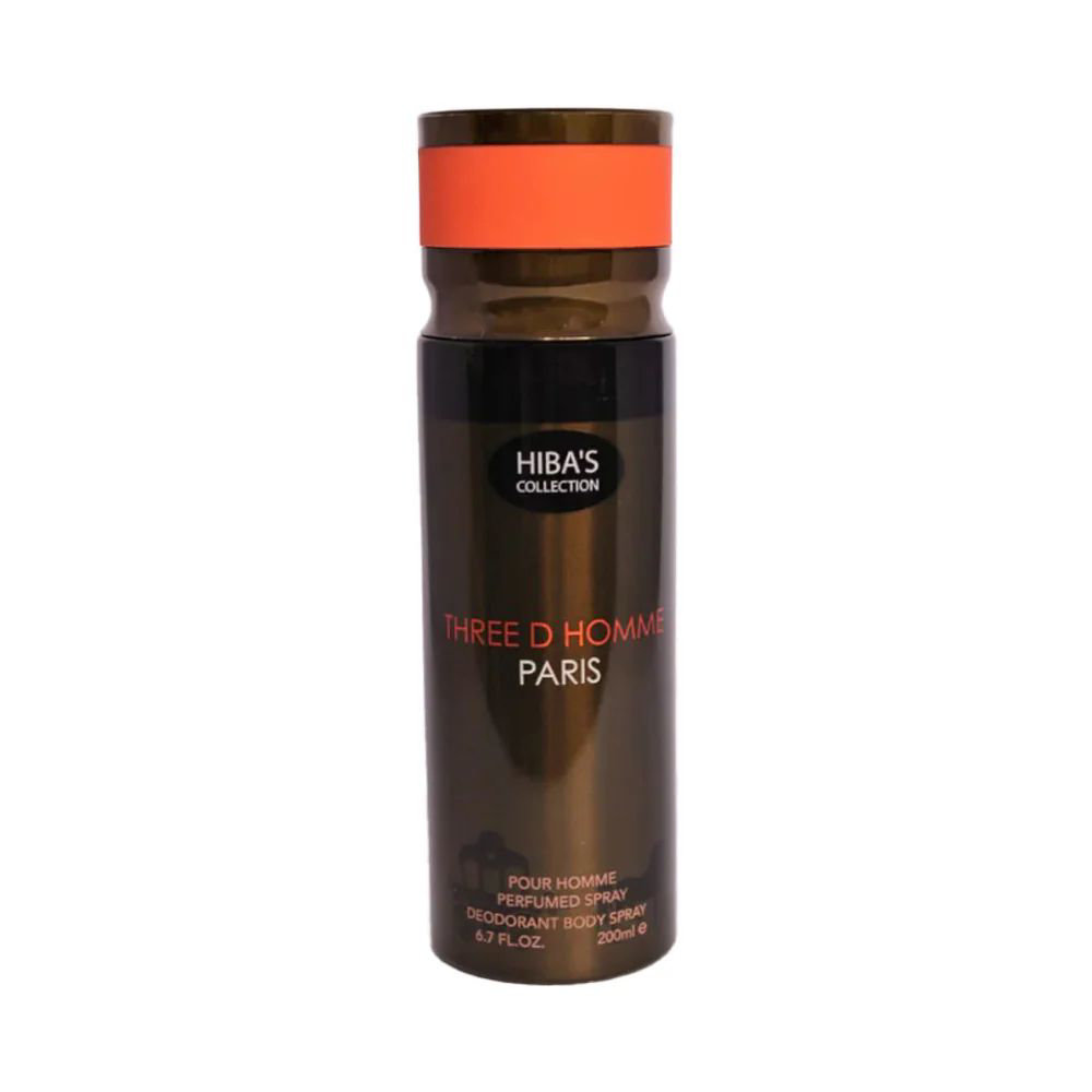 Picture of Hiba's Collection Three D Homme Paris For Men Body Spray 200ML