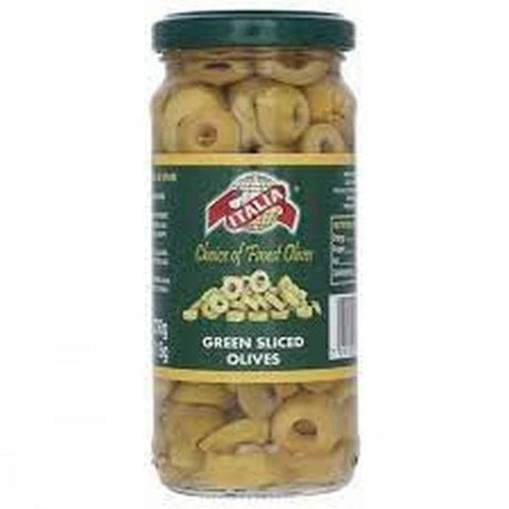 Picture of Italia Green Sliced Olives 450gm