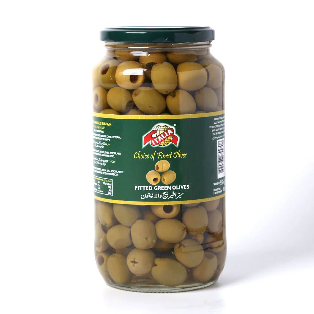 Picture of Italia Pitted Green Olives 935gm