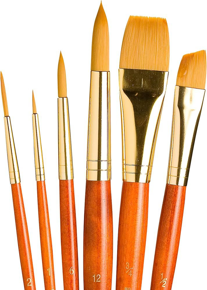 Picture of Paint Brush 6pc Orange