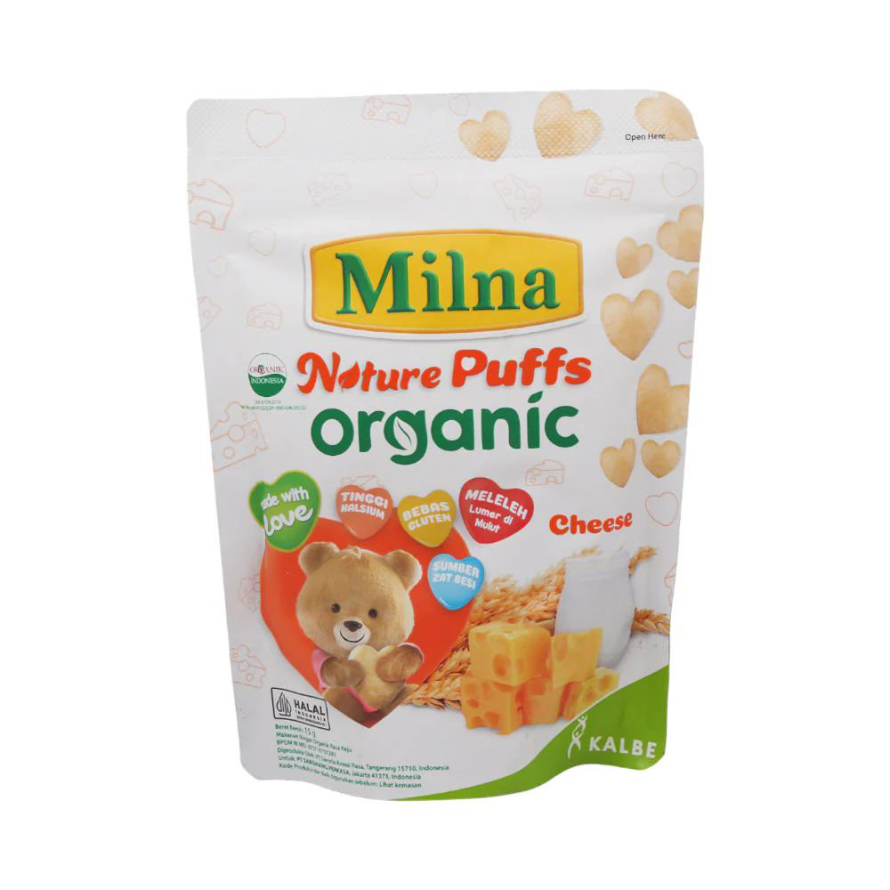 Picture of Milna Nature Puff Cheese Organic Baby Food 15gm