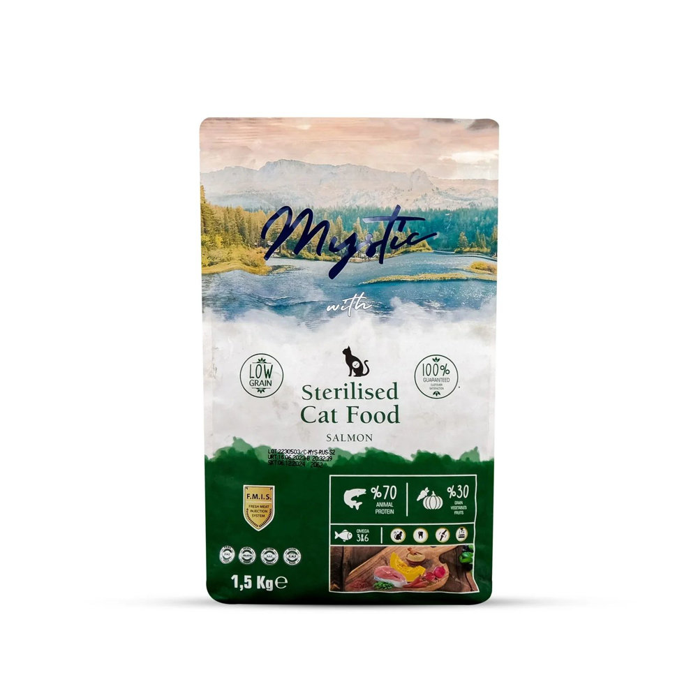 Picture of Mystic Cat Food With Salmon 1.5kg
