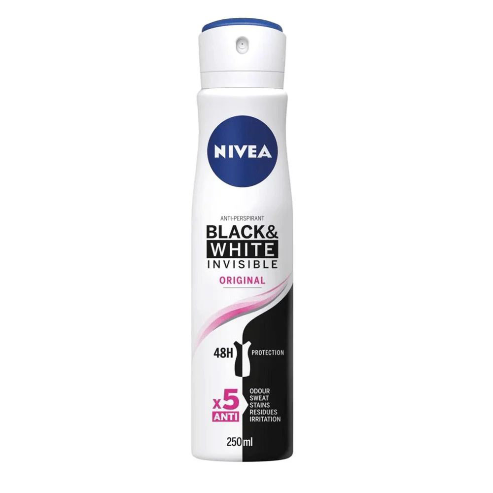 Picture of Nivea Black & White Invisible Original Body Spray For Woman 250ML